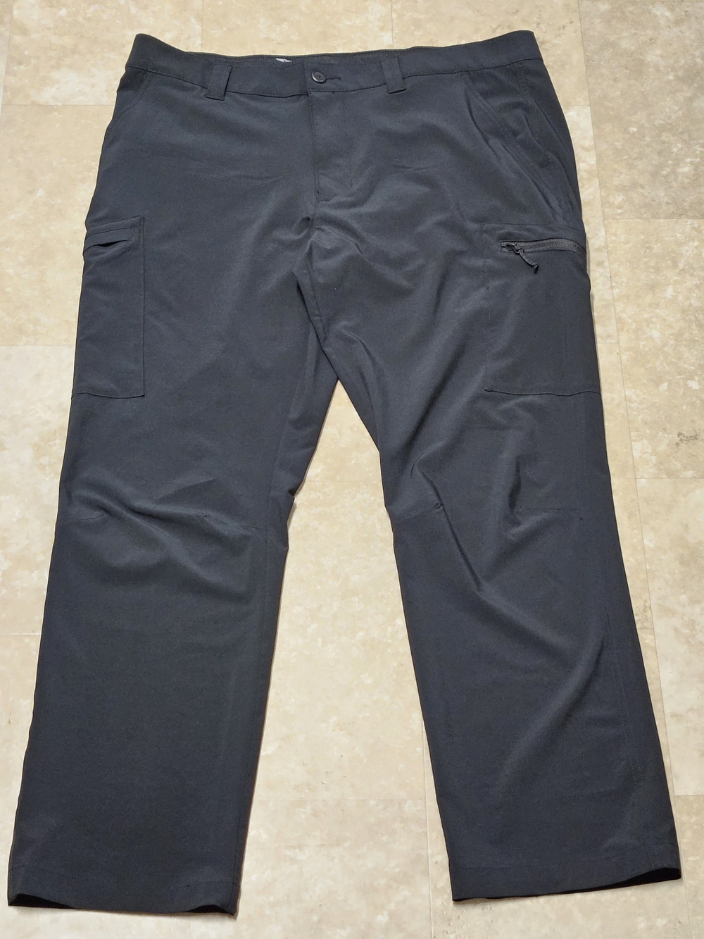 Columbia Mens PFG Performance Cargo Pants Size 36x30 Black Utility Fishing Nylon